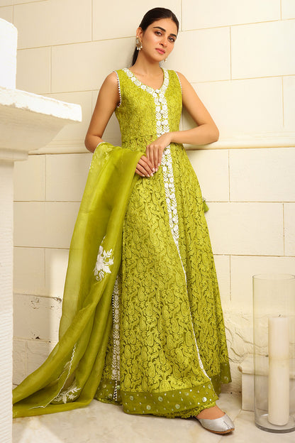 Midnight Bloom Kalidaar and Dupatta