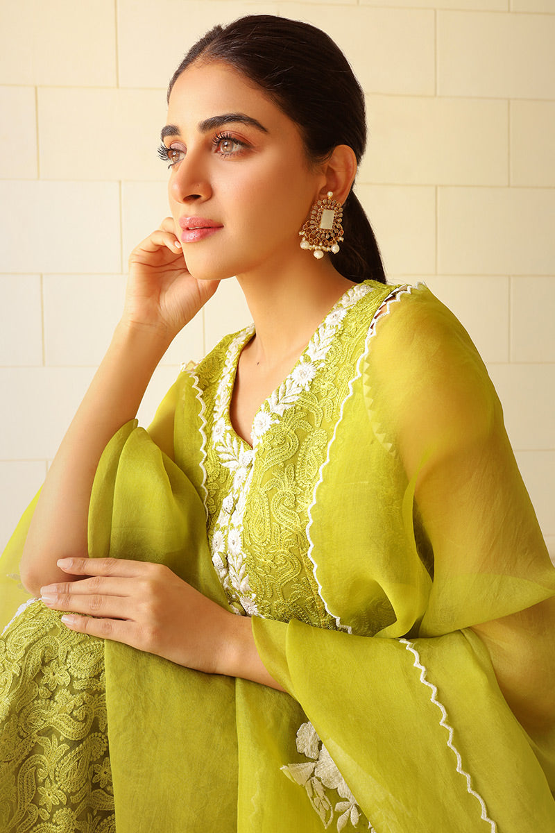 Midnight Bloom Kalidaar and Dupatta