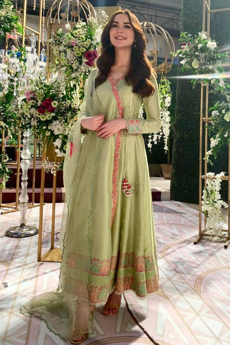 EMERIE - Water Green Angarkha and Pants