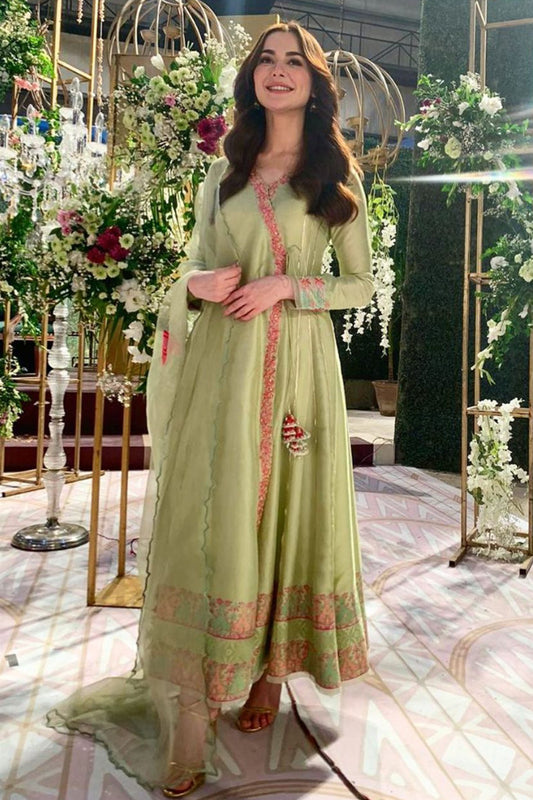 EMERIE - Water Green Angarkha and Pants