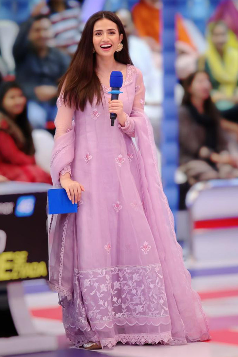 Lavender Rush Kalidaar and Dupatta