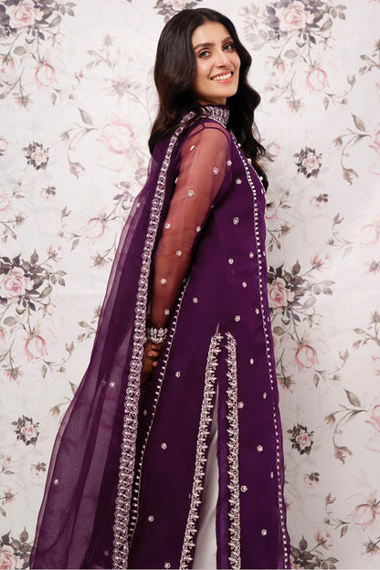 Violet Mist Shirt and Dupatta With Pants