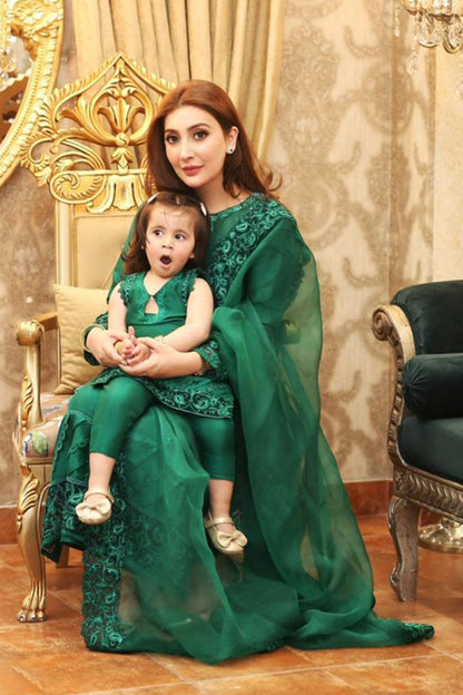 Green Glory Shirt and Dupatta