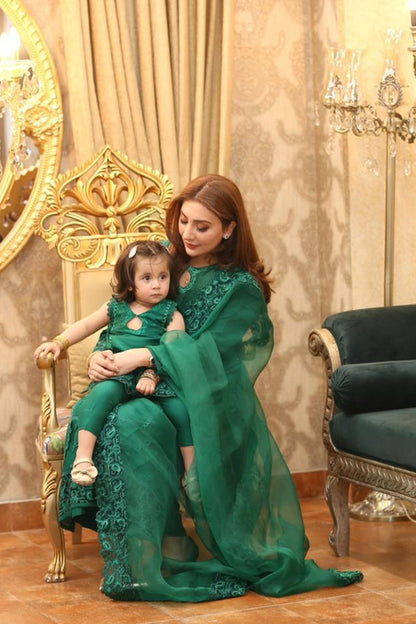 Green Glory Shirt and Dupatta