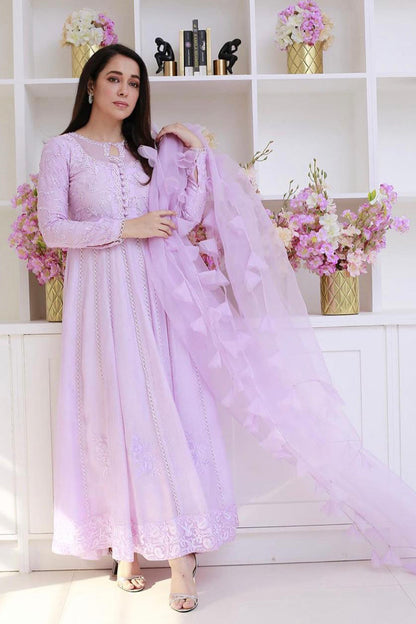 Lavender Myth Kalidaar and Dupatta With Pants