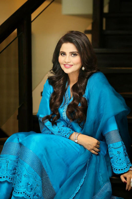 Turquoise Glaze Shirt and Dupatta