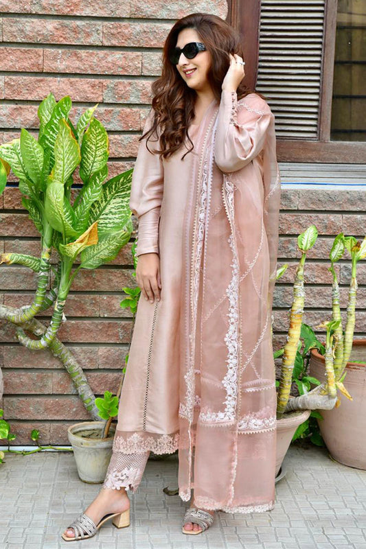 Blush Bloom Shirt and Dupatta