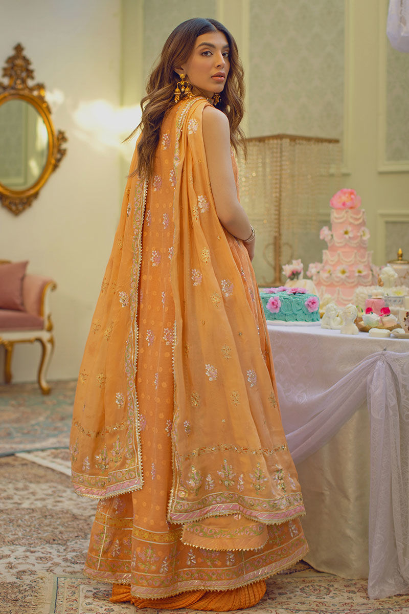 Orange Crush Kalidaar and Dupatta