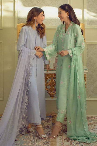 Mint Rose Shirt and Dupatta