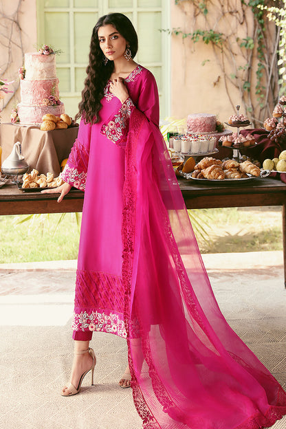 Fiery Magenta Shirt and Dupatta