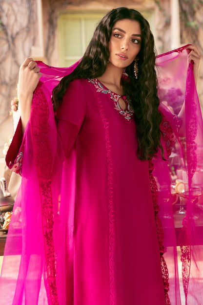 Fiery Magenta Shirt and Dupatta