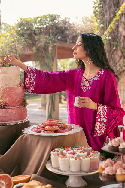 Fiery Magenta Shirt and Dupatta