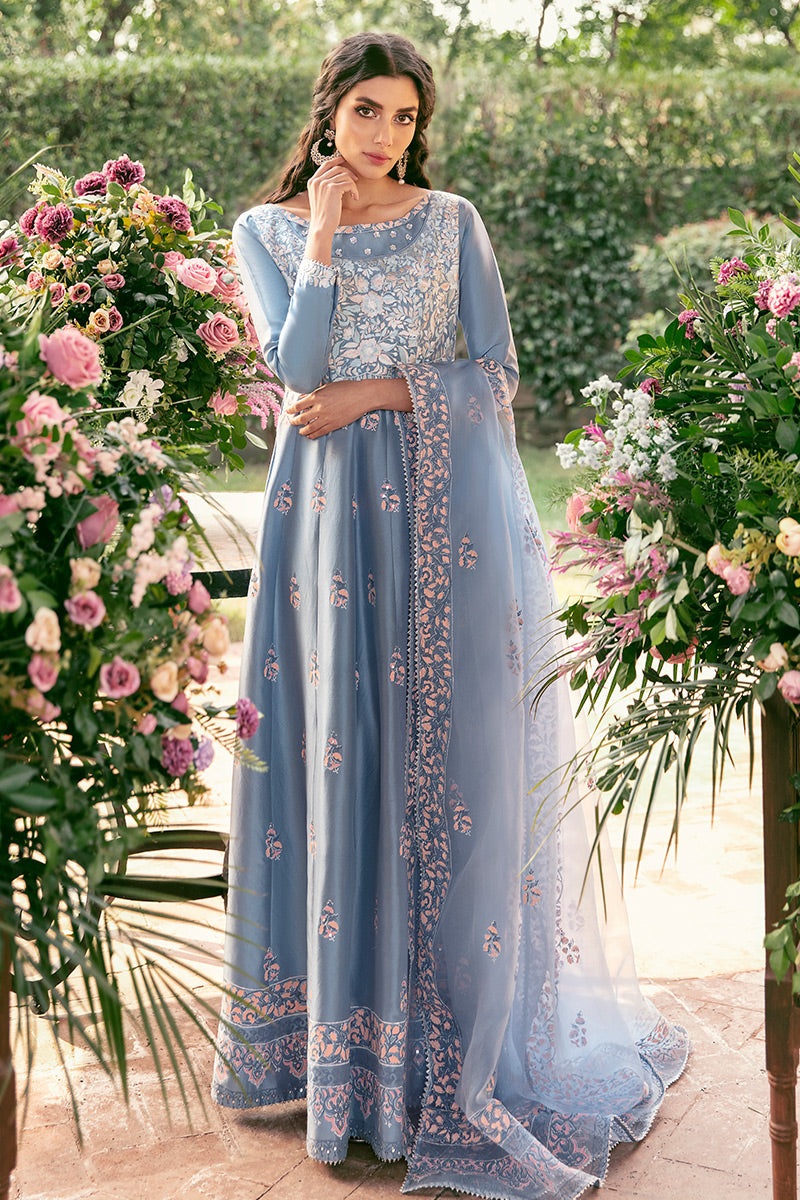 Periwinkle Bloom Kalidaar and Dupatta