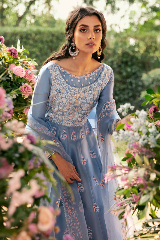 Periwinkle Bloom Kalidaar and Dupatta