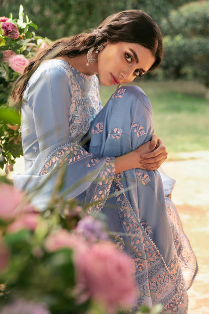 Periwinkle Bloom Kalidaar and Dupatta