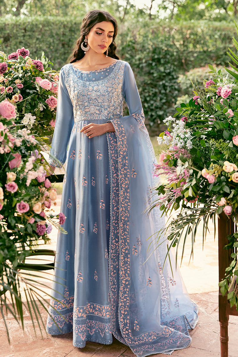 Periwinkle Bloom Kalidaar and Dupatta
