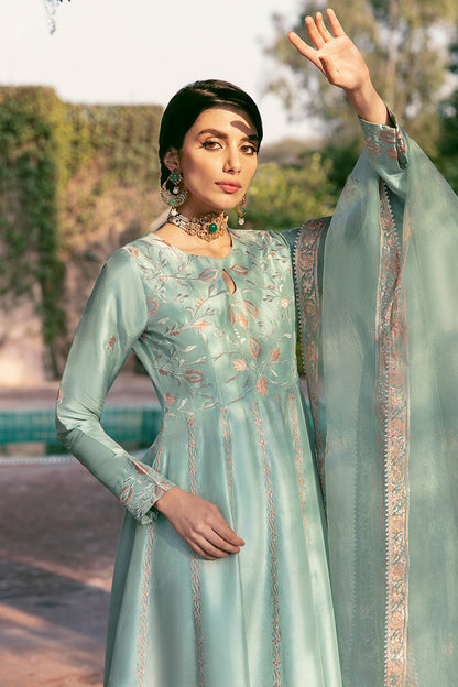 Seafoam Kalidaar and Dupatta
