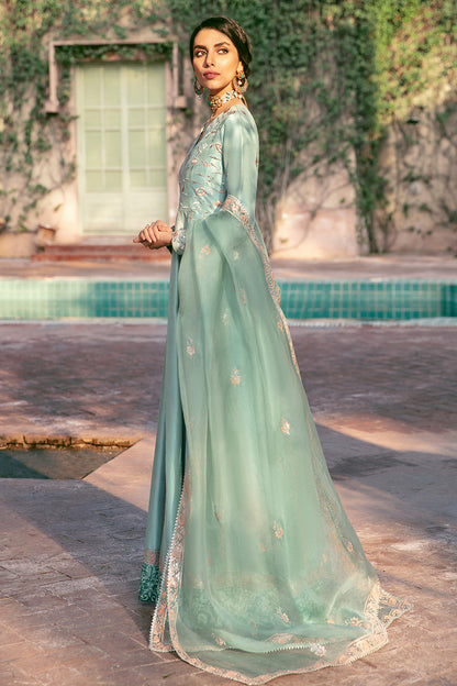 Seafoam Kalidaar and Dupatta
