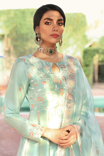 Seafoam Kalidaar and Dupatta