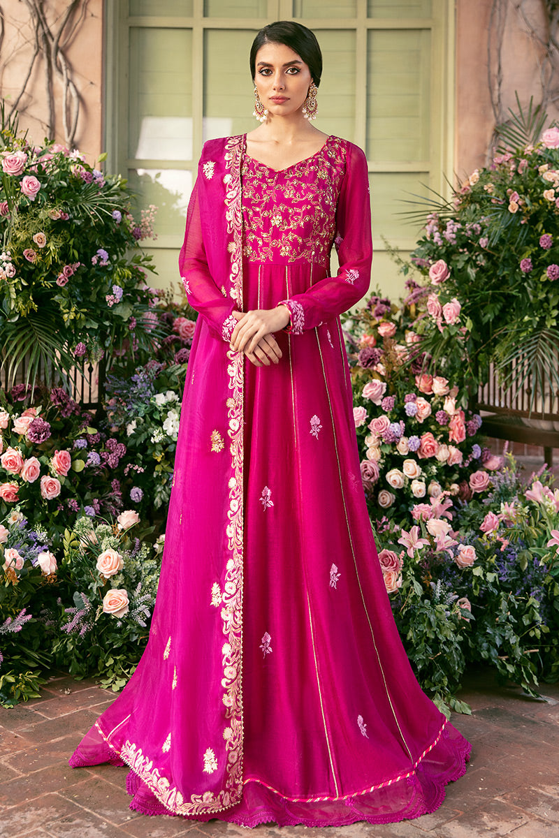 French Rose Kalidaar and Dupatta