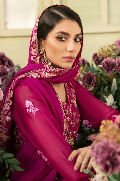 French Rose Kalidaar and Dupatta