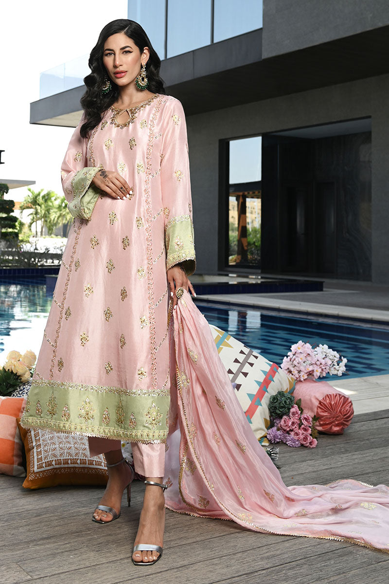 Crystal Rose Shirt and Dupatta
