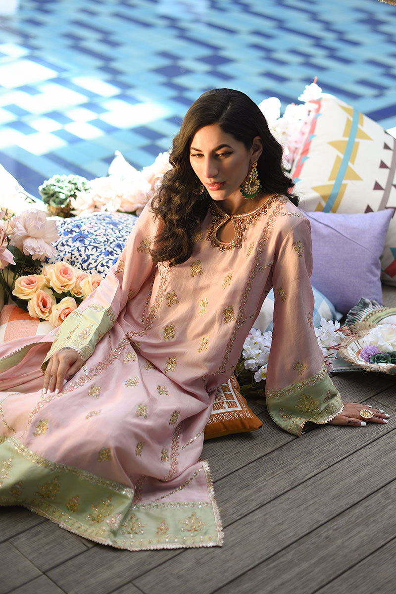 Crystal Rose Shirt and Dupatta