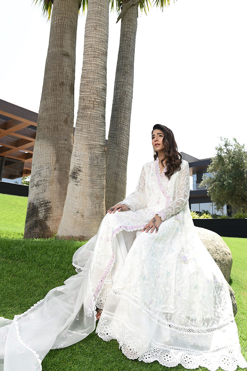 Cloud dancer Kalidaar and Dupatta