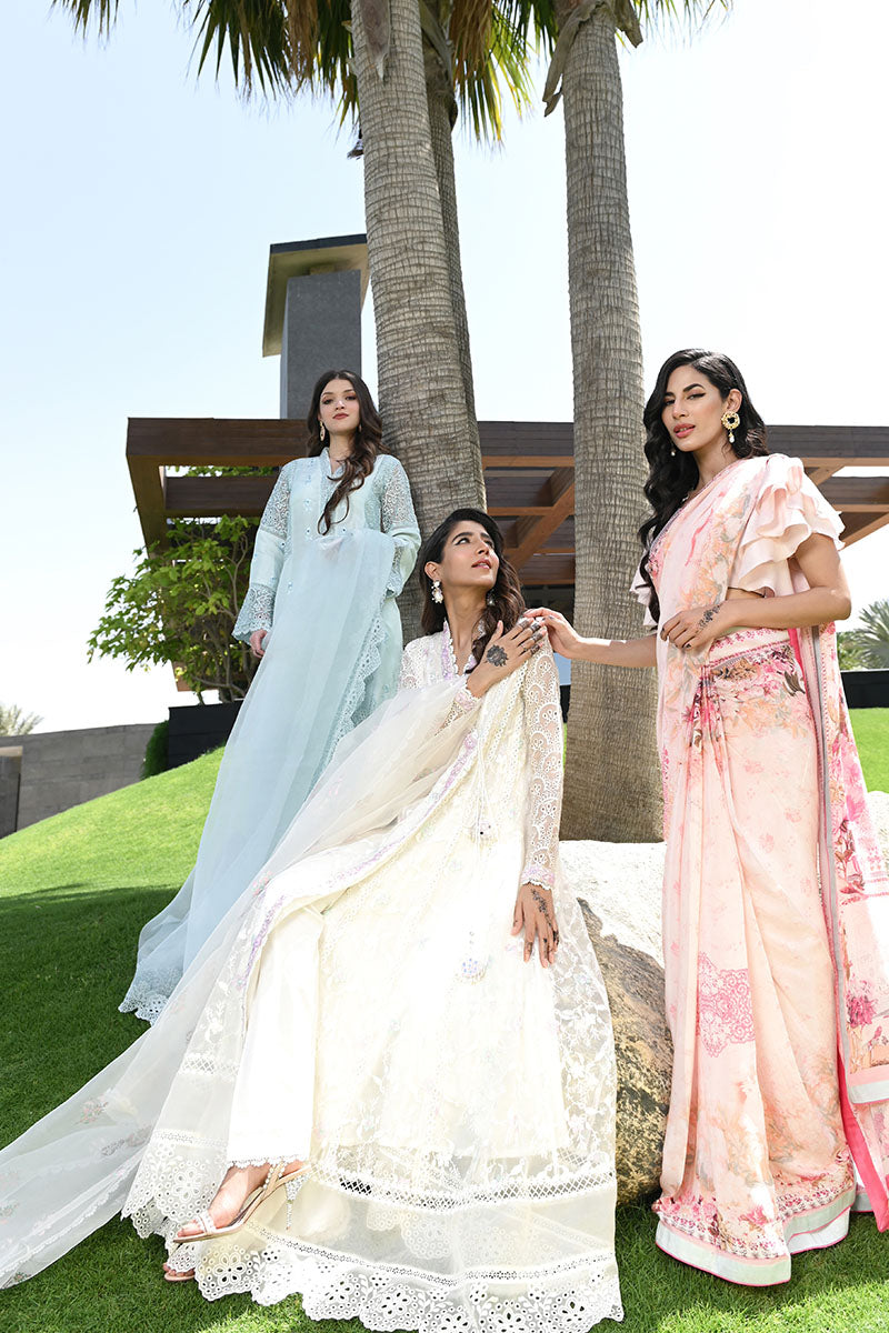 Cloud dancer Kalidaar and Dupatta