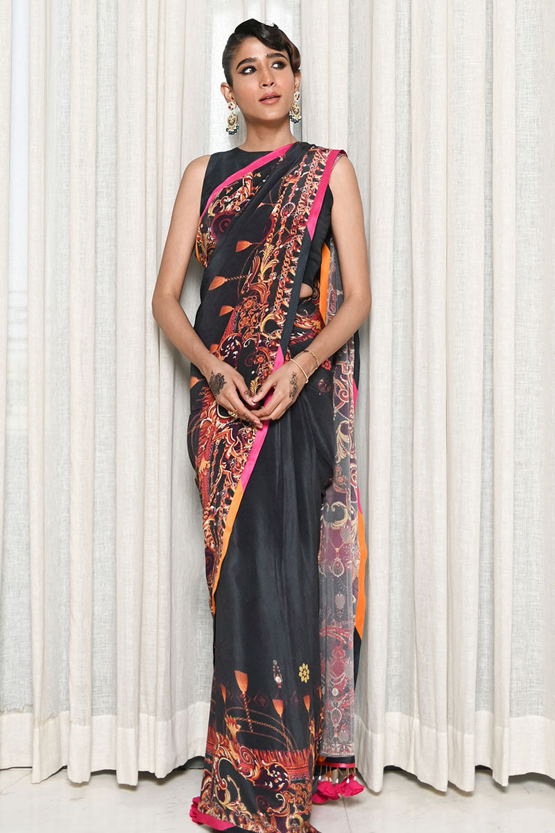 Black Ink Saree