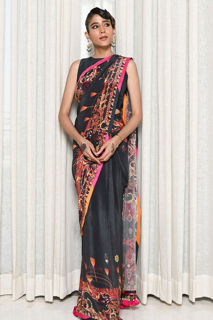 Black Ink Saree