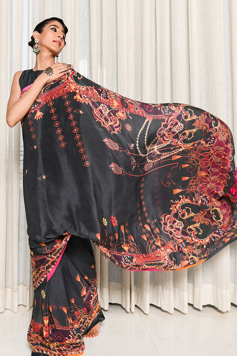 Black Ink Saree