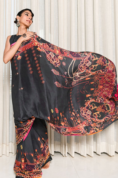 Black Ink Saree