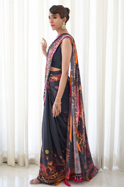 Black Ink Saree