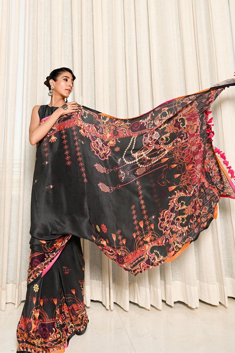 Black Ink Saree