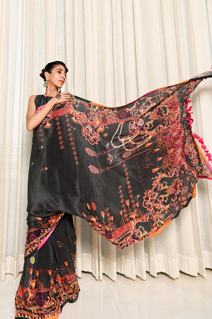 Black Ink Saree