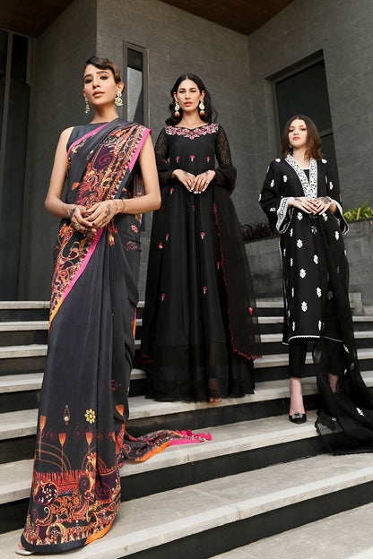 Black Ink Saree