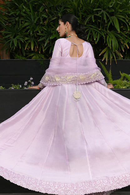 Heirloom lilac Kalidaar and Dupatta