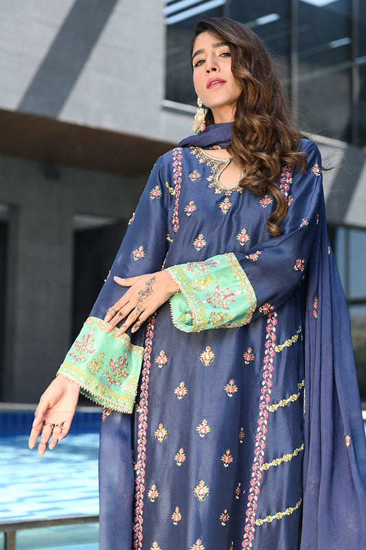 Blue Sapphire Shirt and Dupatta