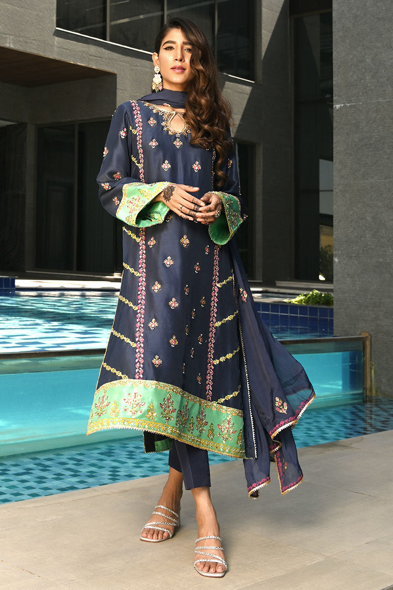 Blue Sapphire Shirt and Dupatta