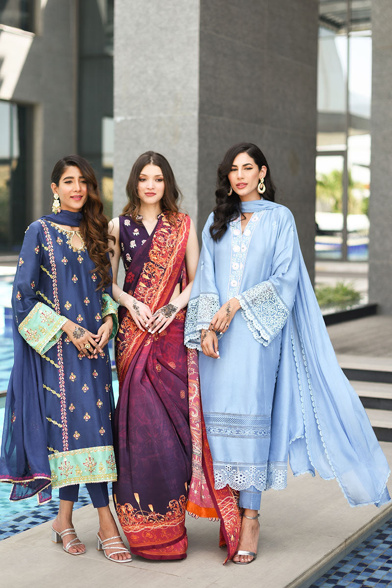 Blue Sapphire Shirt and Dupatta