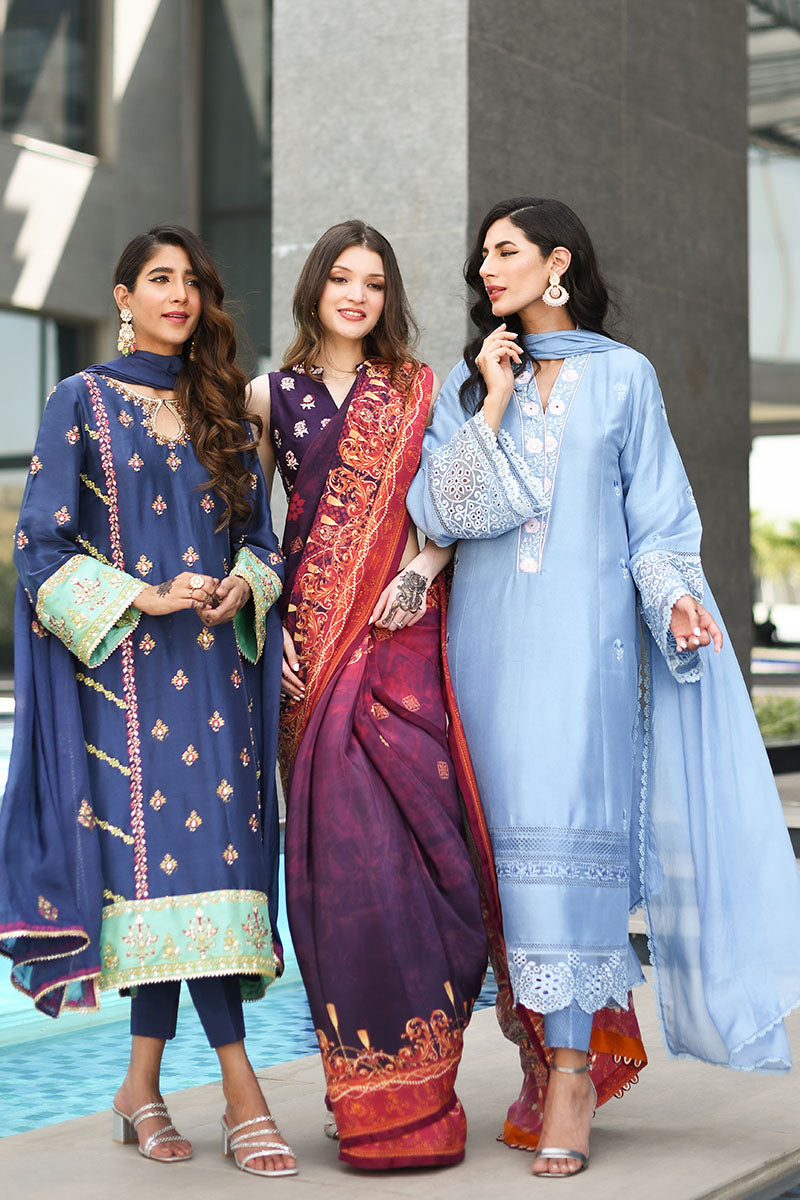 Vintage Voilet Saree