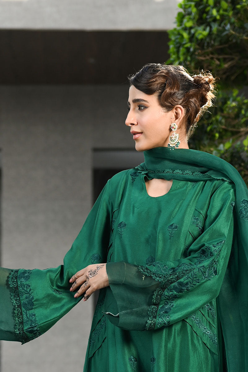 Deep Lake Shirt and Dupatta