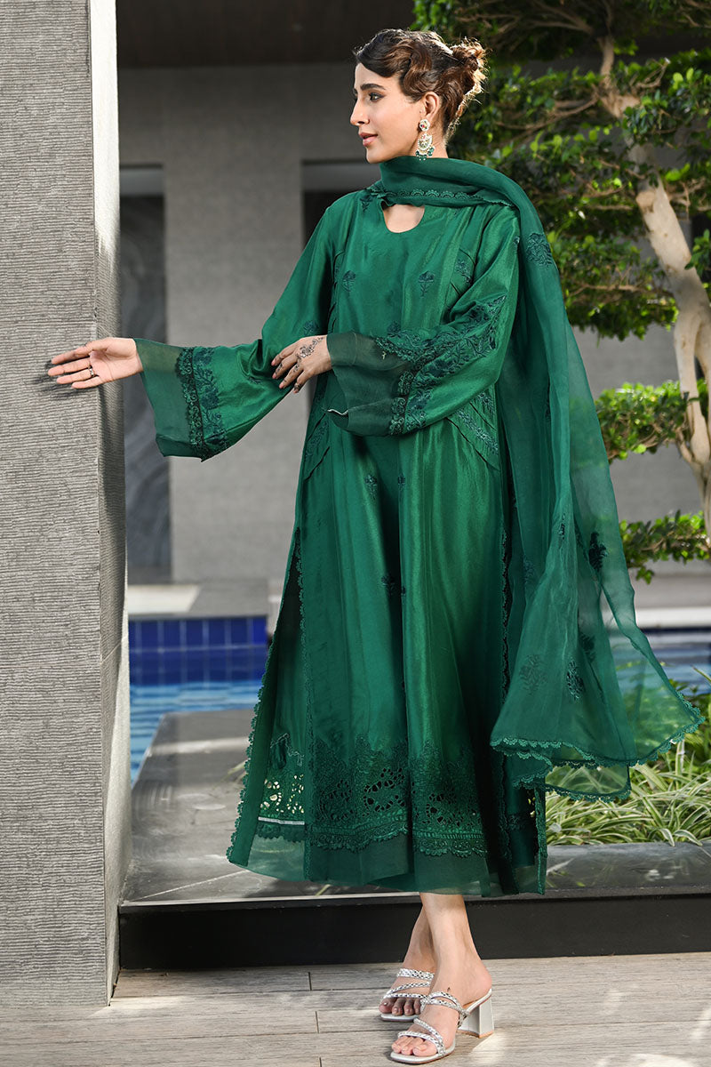 Deep Lake Shirt and Dupatta