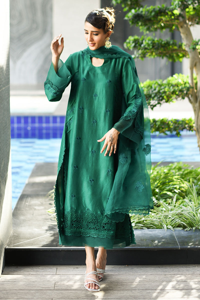 Deep Lake Shirt and Dupatta