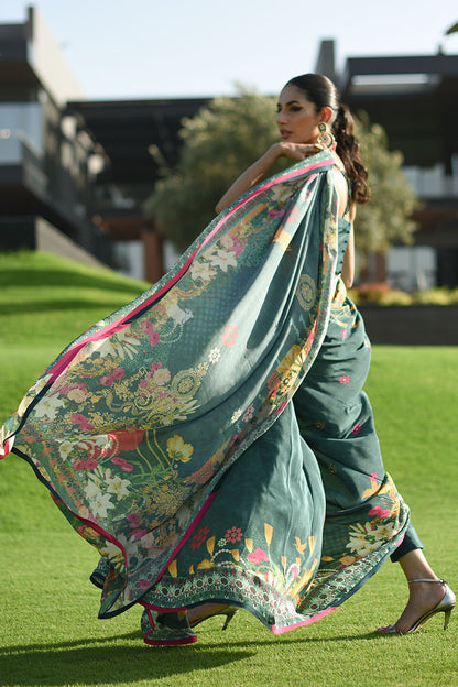 Deep Teal Saree