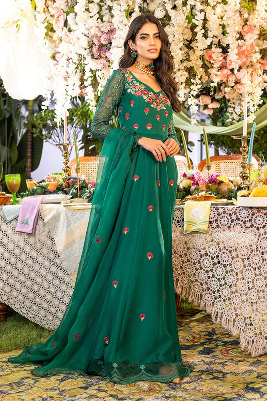 Ivy green Kalidaar and Dupatta