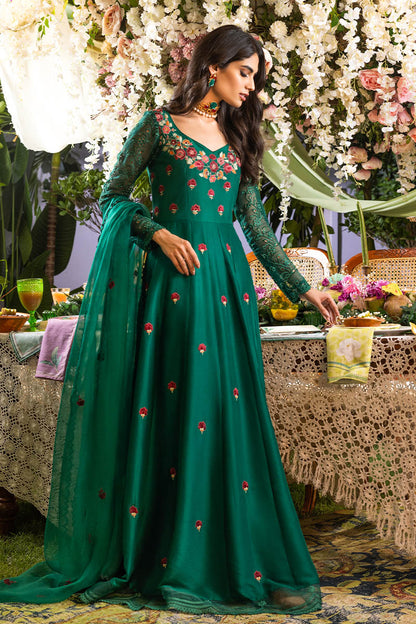 Ivy green Kalidaar and Dupatta