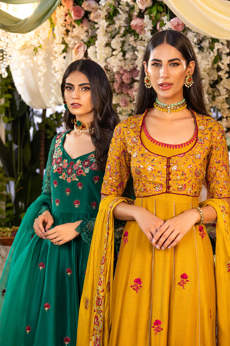 Ivy green Kalidaar and Dupatta