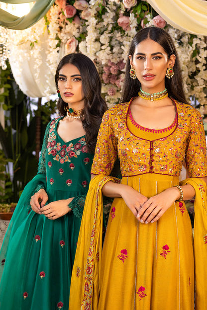 Ivy green Kalidaar and Dupatta